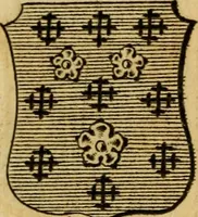 An illustration from The peerage of England : a complete view of the several orders of nobility ... together with an introduction, shewing the high and illustrious extraction of our most gracious sovereign: also an historical account of all the offices of state, usually filled by the nobility, the arms of the all the Lords spiritual and temporal, three useful plates teaching the art of heraldry, &c. &c. &c. (1766)