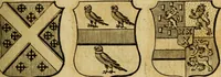 An illustration from The peerage of England : a complete view of the several orders of nobility ... together with an introduction, shewing the high and illustrious extraction of our most gracious sovereign: also an historical account of all the offices of state, usually filled by the nobility, the arms of the all the Lords spiritual and temporal, three useful plates teaching the art of heraldry, &c. &c. &c. (1766)