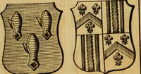 An illustration from The peerage of England : a complete view of the several orders of nobility ... together with an introduction, shewing the high and illustrious extraction of our most gracious sovereign: also an historical account of all the offices of state, usually filled by the nobility, the arms of the all the Lords spiritual and temporal, three useful plates teaching the art of heraldry, &c. &c. &c. (1766)