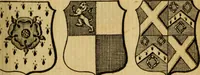 An illustration from The peerage of England : a complete view of the several orders of nobility ... together with an introduction, shewing the high and illustrious extraction of our most gracious sovereign: also an historical account of all the offices of state, usually filled by the nobility, the arms of the all the Lords spiritual and temporal, three useful plates teaching the art of heraldry, &c. &c. &c. (1766)