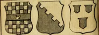 An illustration from The peerage of England : a complete view of the several orders of nobility ... together with an introduction, shewing the high and illustrious extraction of our most gracious sovereign: also an historical account of all the offices of state, usually filled by the nobility, the arms of the all the Lords spiritual and temporal, three useful plates teaching the art of heraldry, &c. &c. &c. (1766)
