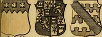An illustration from The peerage of England : a complete view of the several orders of nobility ... together with an introduction, shewing the high and illustrious extraction of our most gracious sovereign: also an historical account of all the offices of state, usually filled by the nobility, the arms of the all the Lords spiritual and temporal, three useful plates teaching the art of heraldry, &c. &c. &c. (1766)