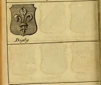 Picture 65 of 82 from The peerage of England : a complete view of the several orders of nobility ... together with an introduction, shewing the high and illustrious extraction of our most gracious sovereign: also an historical account of all the offices of state, usually filled by the nobility, the arms of the all the Lords spiritual and temporal, three useful plates teaching the art of heraldry, &c. &c. &c. (1766), leaf 59