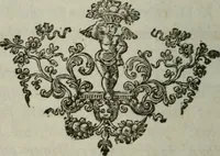 An illustration from The peerage of England : containing a genealogical and historical account of all the peers of England ... : collected from records, old wills, authentick manuscripts, our most approv'd historians, and other authorities (1735)