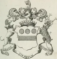 Picture 3 of 82 from The peerage of England : containing a genealogical and historical account of all the peers of England ... : collected from records, old wills, authentick manuscripts, our most approv'd historians, and other authorities (1735), leaf 24