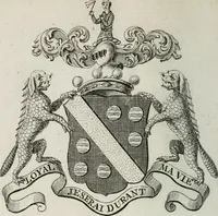 Picture 22 of 82 from The peerage of England : containing a genealogical and historical account of all the peers of England ... : collected from records, old wills, authentick manuscripts, our most approv'd historians, and other authorities (1735), leaf 35
