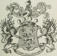 Picture 25 of 82 from The peerage of England : containing a genealogical and historical account of all the peers of England ... : collected from records, old wills, authentick manuscripts, our most approv'd historians, and other authorities (1735), leaf 36