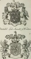 Picture 30 of 82 from The peerage of England : containing a genealogical and historical account of all the peers of England ... : collected from records, old wills, authentick manuscripts, our most approv'd historians, and other authorities (1735), leaf 39
