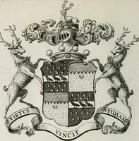 Picture 41 of 82 from The peerage of England : containing a genealogical and historical account of all the peers of England ... : collected from records, old wills, authentick manuscripts, our most approv'd historians, and other authorities (1735), leaf 45