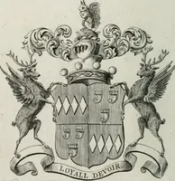Picture 46 of 82 from The peerage of England : containing a genealogical and historical account of all the peers of England ... : collected from records, old wills, authentick manuscripts, our most approv'd historians, and other authorities (1735), leaf 47