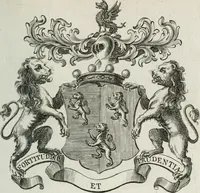 Picture 51 of 82 from The peerage of England : containing a genealogical and historical account of all the peers of England ... : collected from records, old wills, authentick manuscripts, our most approv'd historians, and other authorities (1735), leaf 50