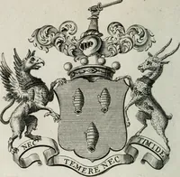 Picture 53 of 82 from The peerage of England : containing a genealogical and historical account of all the peers of England ... : collected from records, old wills, authentick manuscripts, our most approv'd historians, and other authorities (1735), leaf 51