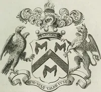 An illustration from The peerage of England : containing a genealogical and historical account of all the peers of England ... : collected from records, old wills, authentick manuscripts, our most approv'd historians, and other authorities (1735)