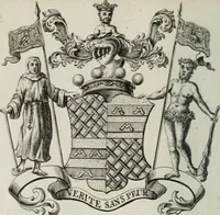 Picture 61 of 82 from The peerage of England : containing a genealogical and historical account of all the peers of England ... : collected from records, old wills, authentick manuscripts, our most approv'd historians, and other authorities (1735), leaf 55
