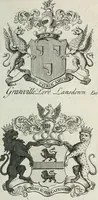 An illustration from The peerage of England : containing a genealogical and historical account of all the peers of England ... : collected from records, old wills, authentick manuscripts, our most approv'd historians, and other authorities (1735)