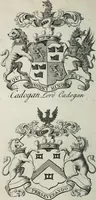 An illustration from The peerage of England : containing a genealogical and historical account of all the peers of England ... : collected from records, old wills, authentick manuscripts, our most approv'd historians, and other authorities (1735)