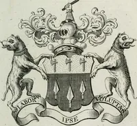 Picture 70 of 82 from The peerage of England : containing a genealogical and historical account of all the peers of England ... : collected from records, old wills, authentick manuscripts, our most approv'd historians, and other authorities (1735), leaf 60