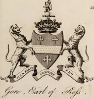 An illustration from The peerage of Ireland : or, A genealogical history of the present nobility of that kingdom (1789)