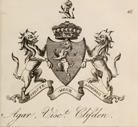 An illustration from The peerage of Ireland : or, A genealogical history of the present nobility of that kingdom (1789)
