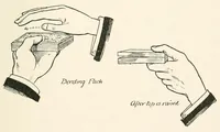 An illustration from Peerless prestidigitation : being a collection of entirely new ideas and effects in the fascinating art of modern magic (1910)