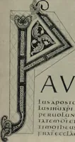 An illustration from Peintures et initiales de la première [et seconde] Bible de Charles le Chauve (1911)