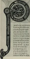 An illustration from Peintures et initiales de la première [et seconde] Bible de Charles le Chauve (1911)