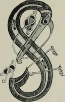 An illustration from Peintures et initiales de la première [et seconde] Bible de Charles le Chauve (1911)