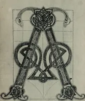 An illustration from Peintures et initiales de la première [et seconde] Bible de Charles le Chauve (1911)