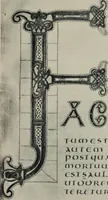 An illustration from Peintures et initiales de la première [et seconde] Bible de Charles le Chauve (1911)