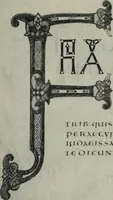 An illustration from Peintures et initiales de la première [et seconde] Bible de Charles le Chauve (1911)