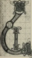An illustration from Peintures et initiales de la première [et seconde] Bible de Charles le Chauve (1911)