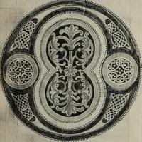 An illustration from Peintures et initiales de la première [et seconde] Bible de Charles le Chauve (1911)
