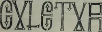 An illustration from Peintures et initiales de la première [et seconde] Bible de Charles le Chauve (1911)