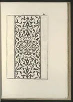 An illustration from La fleur de la science de pourtraicture Et patrons de broderie. facon arabicque et ytalique (1530)