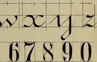 An illustration from The penman's hand-book : for penmen and students, embracing a history of writing ... many complete alphabets ... ; Also, Chapters on teaching penmanship, business letter writing, off-hand flourishing ... etc. (1883)
