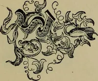 An illustration from The penman's hand-book : for penmen and students, embracing a history of writing ... many complete alphabets ... ; Also, Chapters on teaching penmanship, business letter writing, off-hand flourishing ... etc. (1883)