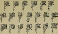 An illustration from The penman's hand-book : for penmen and students, embracing a history of writing ... many complete alphabets ... ; Also, Chapters on teaching penmanship, business letter writing, off-hand flourishing ... etc. (1883)