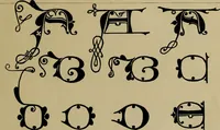 An illustration from The penman's hand-book : for penmen and students, embracing a history of writing ... many complete alphabets ... ; Also, Chapters on teaching penmanship, business letter writing, off-hand flourishing ... etc. (1883)