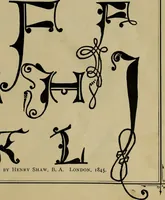 An illustration from The penman's hand-book : for penmen and students, embracing a history of writing ... many complete alphabets ... ; Also, Chapters on teaching penmanship, business letter writing, off-hand flourishing ... etc. (1883)