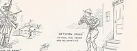 An illustration from Perils of a private : sketches of camp life (1918)