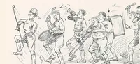 Picture 11 of 16 from Perils of a private : sketches of camp life (1918), leaf 50