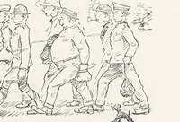 Picture 1 of 16 from Perils of a private : sketches of camp life (1918), leaf 7