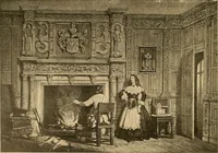 An illustration from Period furnishings; an encyclopedia of historic furniture, decorations and furnishings (1911)