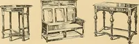 An illustration from Period furnishings; an encyclopedia of historic furniture, decorations and furnishings (1911)