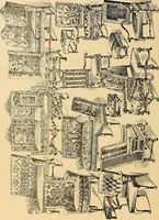 An illustration from Period furnishings; an encyclopedia of historic furniture, decorations and furnishings (1911)