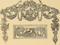 An illustration from Period furnishings; an encyclopedia of historic furniture, decorations and furnishings (1911)