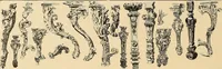 An illustration from Period furnishings; an encyclopedia of historic furniture, decorations and furnishings (1911)