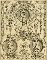 An illustration from Period furnishings; an encyclopedia of historic furniture, decorations and furnishings (1911)