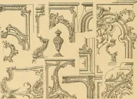 An illustration from Period furnishings; an encyclopedia of historic furniture, decorations and furnishings (1911)