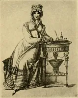 An illustration from Period furnishings; an encyclopedia of historic furniture, decorations and furnishings (1911)